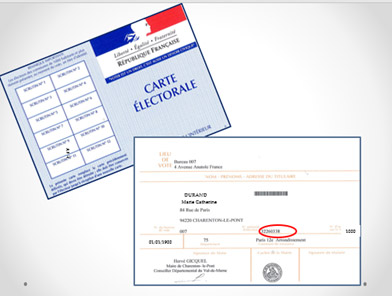 carte d'electeur