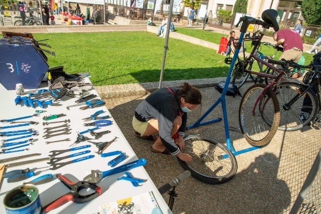 Réparation vélo