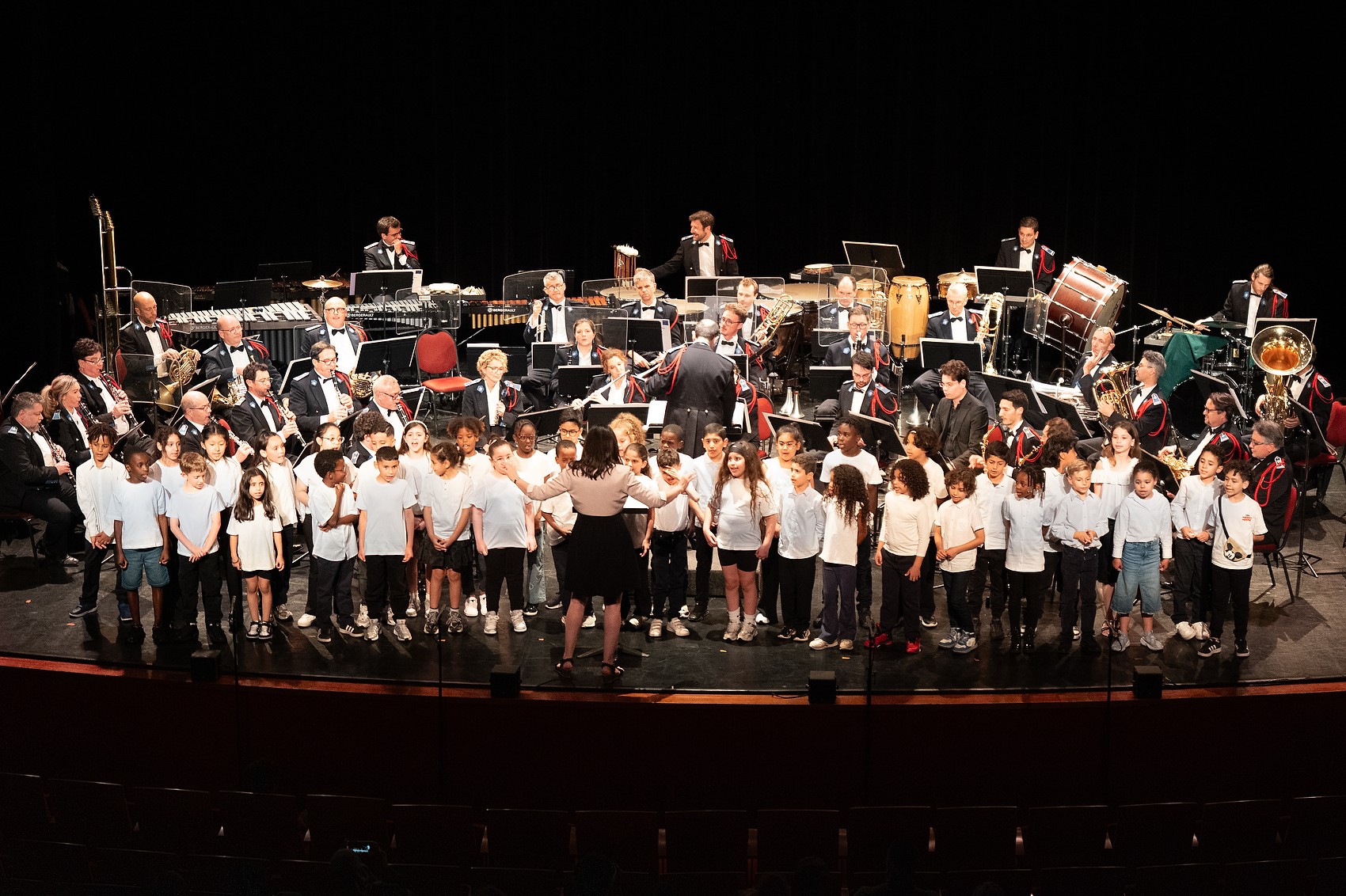 Concert des gardiens de la paix et la chorale des enfants